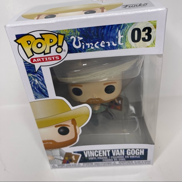 NIB Funko POP! ARTIST : VINCENT : #03 VINCENT VAN GOGH - Picture 5 of 5